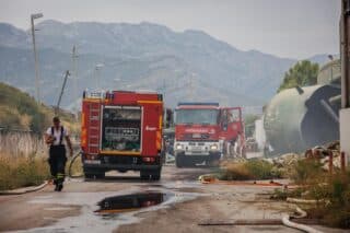Kaštel Sućurac: U krugu željezare izbio je požar