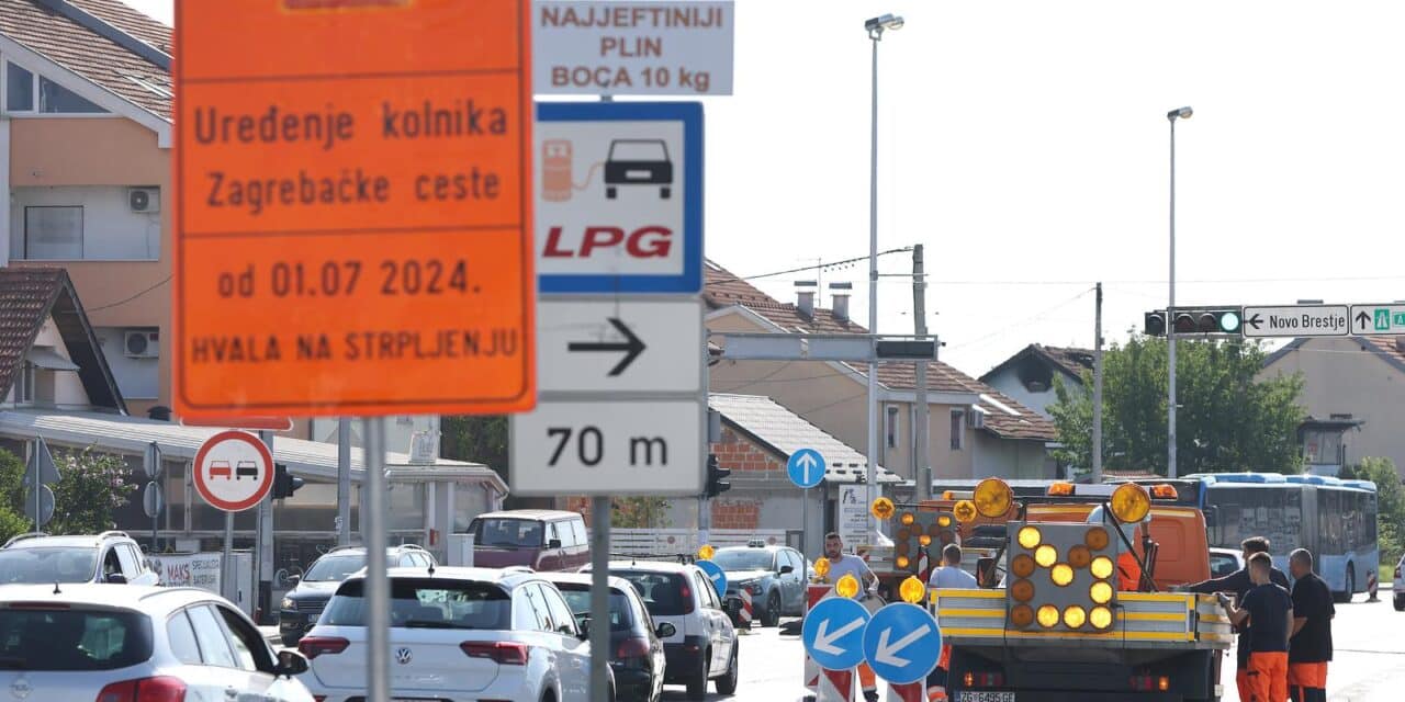Zagreb: Počeli radovi na asfaltiranju južne kolne trake Zagrebačke ceste