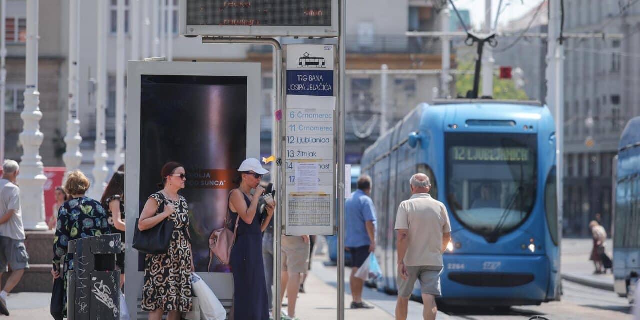 Toplinski val zahvatio Zagreb