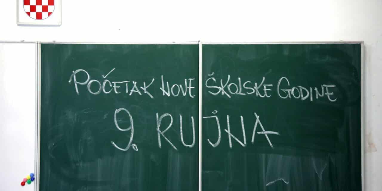 Nova školska godina počet će 9. rujna