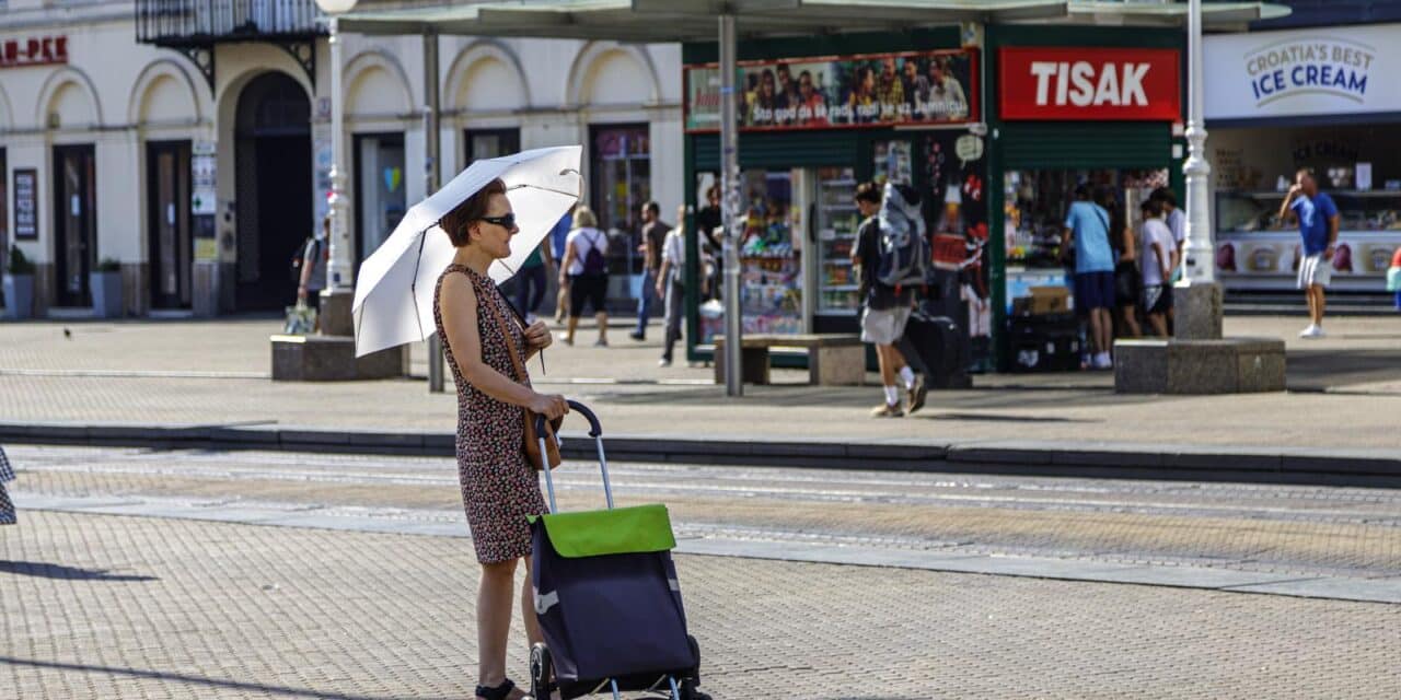 Zagreb: Ekstremne vrućine opustjele centar grada