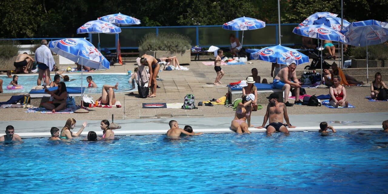Zbog velikih vrućina Grad Zagreb omogućio je besplatan ulaz na bazene na Šalati