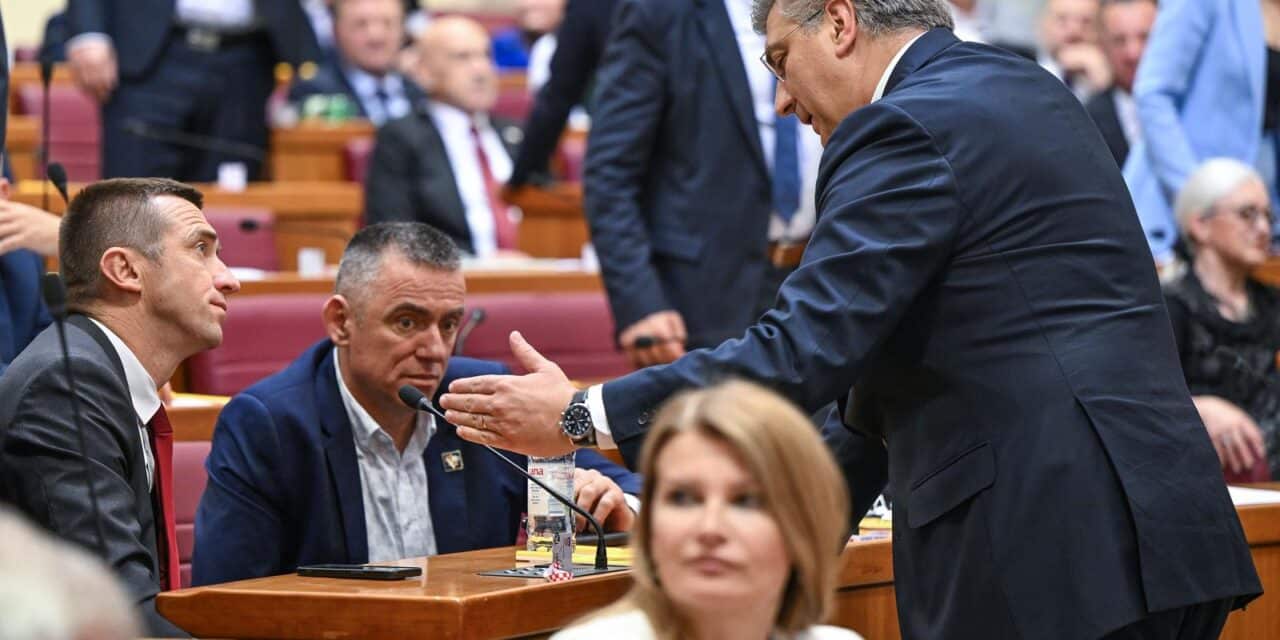 Zagreb: Izglasano je povjerenje Vladi Republike Hrvatske
