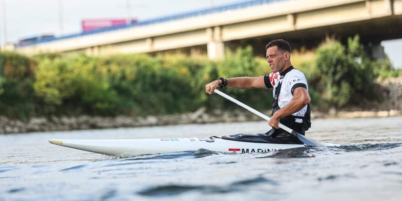 Zagreb: Kanuist u slalomu na divljim vodama Matija Marinić i trener Stjepan Perestegi uoči odlaska na Olimpijske igre
