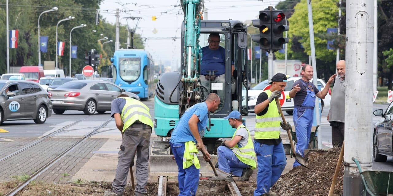 Počeli radovi na križanju Držićeve i Vukovarske, promet se odvija otežano
