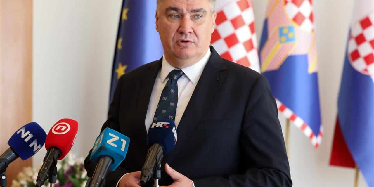 Zagreb: Predsjednik Milanović dao je izjavu medijima