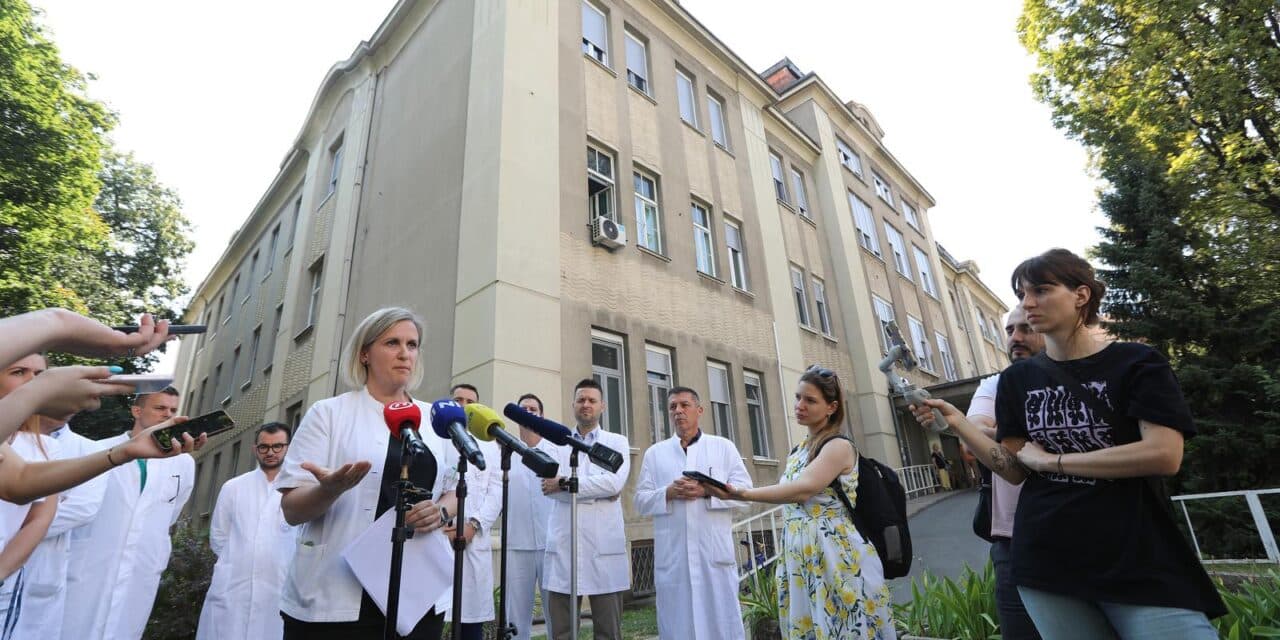 Zagreb: Konferencija za medije liječnika iz Klinike za traumatologiju koji se bore za dostojanstven rad i tretman