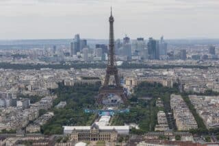 Panoramski pogled na Pariz sa Montparnasse nebodera visokog 210m metara