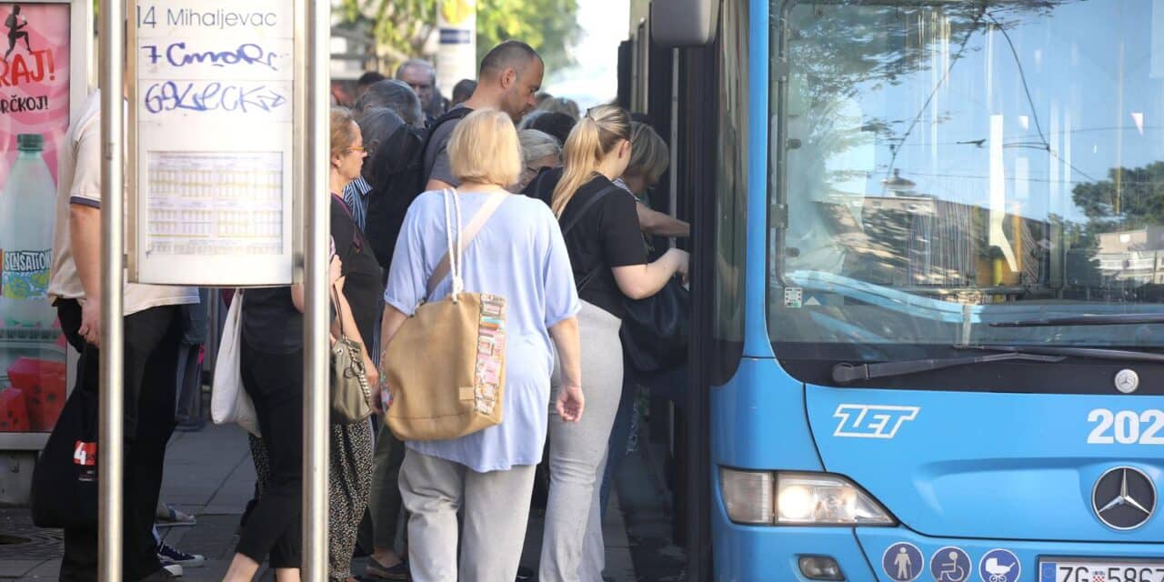 Zagreb: Od danas do kraja srpnja izvanredna autobusna linija 617 umjesto tramvaja 8, 14 i 15
