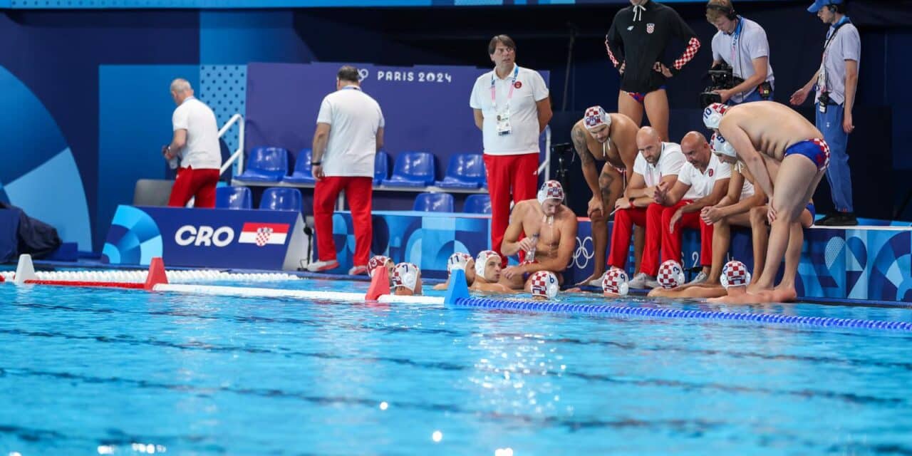 Pariz: XXXIII. Olimpijske igre Pariz 2024. Vaterpolo utakmica, grupa A, Hrvatska – Crna Gora