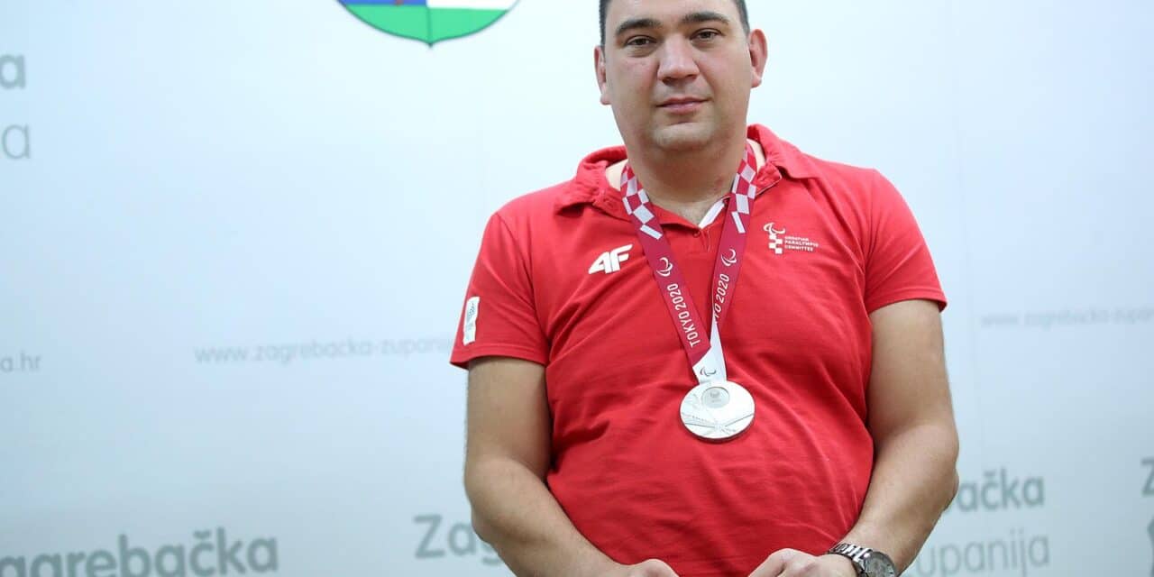 Župan Kožić primio bacača diska Velimira Šandora, osvajača srebrne medalje na POI u Tokiju