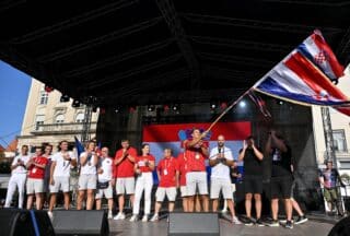 Zagreb: Doček hrvatskih olimpijaca na Trgu bana Jelačića