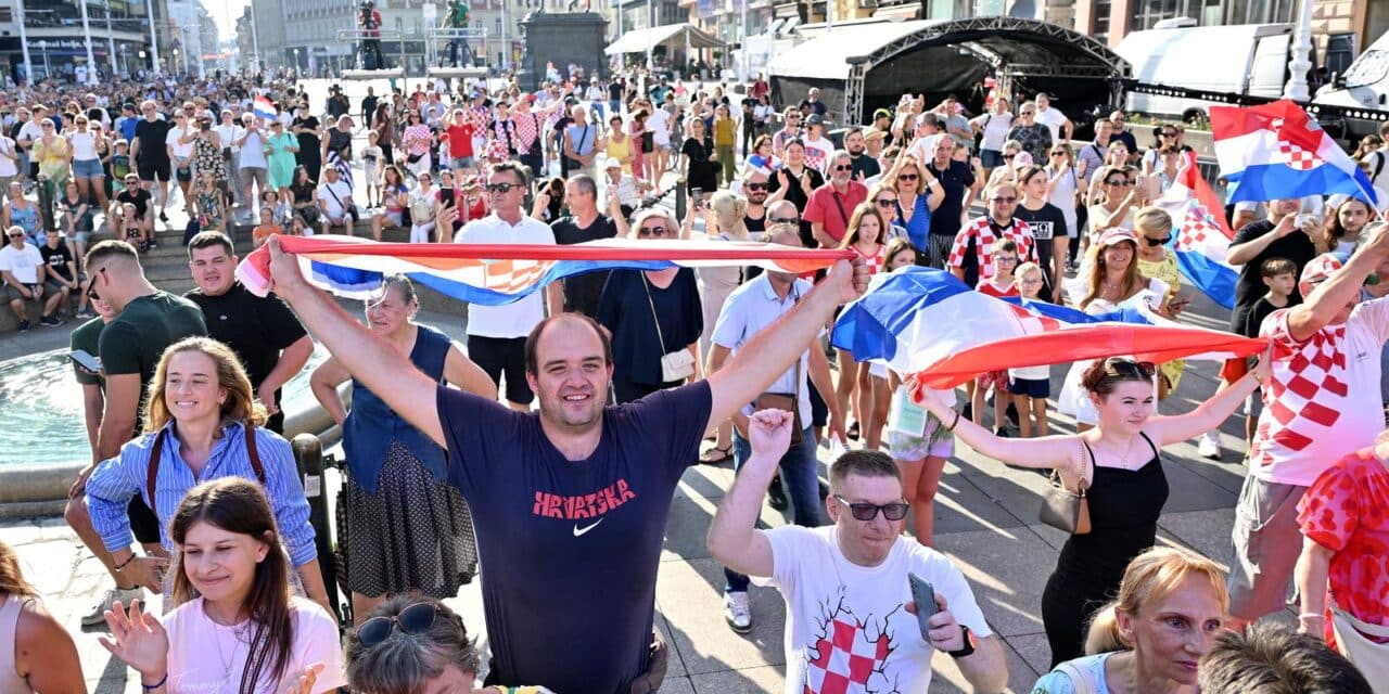Zagreb: Doček hrvatskih olimpijaca na Trgu bana Jelačića