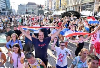 Zagreb: Doček hrvatskih olimpijaca na Trgu bana Jelačića