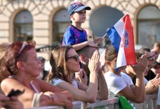 Zagreb: Doček hrvatskih olimpijaca na Trgu bana Jelačića