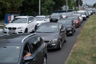 Zagreb: Prometna gužva na križanju Zagrebačke avenije i Savske ceste zbog radova na podvožnjaku