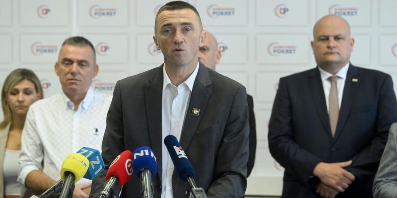 Zagreb: Konferencija za medije Domovinskog pokreta o predaji kandidatura za unutarstranačke izbore