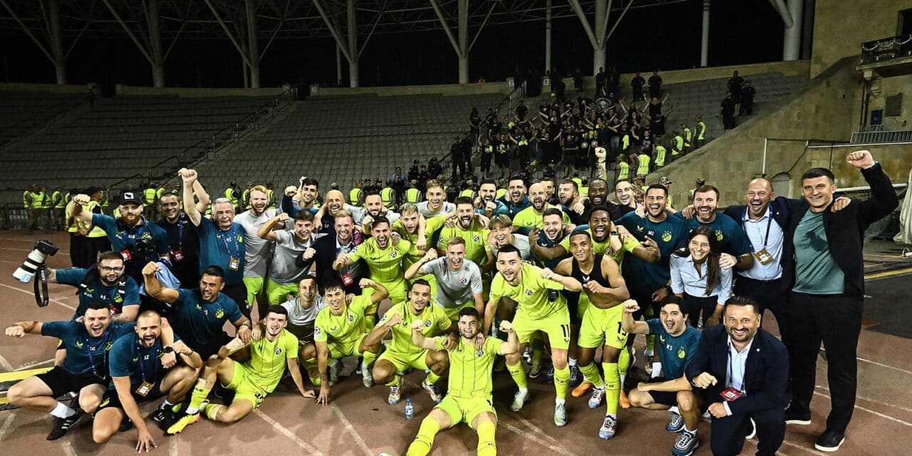 Baku: Slavlje nogometa�a Dinama nakon  kvalifikacije u Ligu prvaka