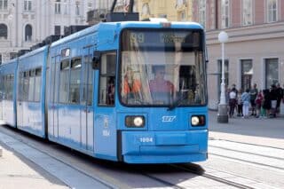 Zagreb: Probna voznja tramvaja 1004