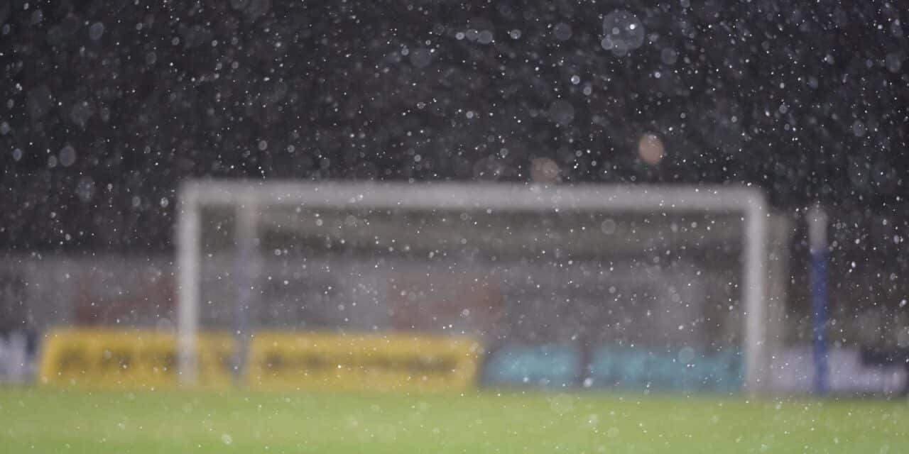 Kiša natopila stadion uoči početka utakmice između Gorice i Dinama