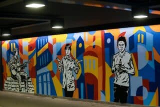 Zagreb: Pothodnik u naselju Trnsko oslikan je muralima