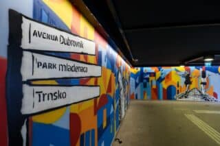 Zagreb: Pothodnik u naselju Trnsko oslikan je muralima