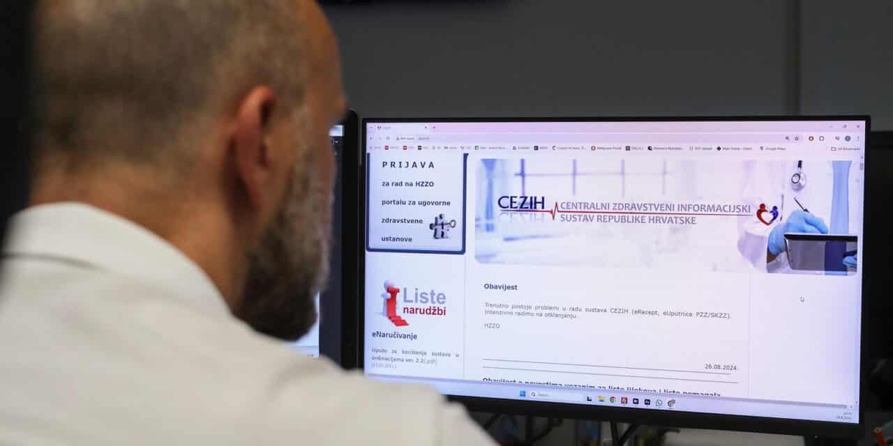 Sustav CEZIH za izdavanje eRecepata i eUputnica ponovno ima tehničke probleme
