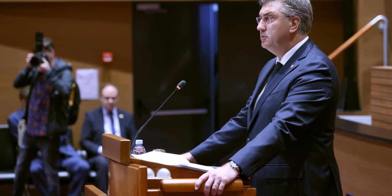 Zagreb: Plenković podnosi Saboru izvješće o radu Vlade