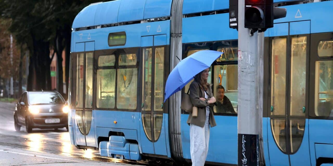 Zagreb: Danas umjereno i pretežno oblačno, mjestimice s kišom