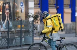 Dostavljači Glova u centru Zagreba