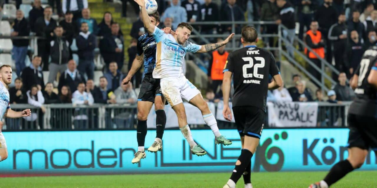 Rijeka: U susretu 11. kola HNL-a Rijeka i Varaždin odigrali 1-1