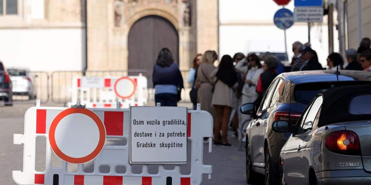 Zagreb: Trg svetog Marka je od ovog tjedna zatvoren za promet