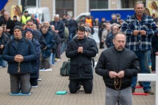 Muška molitva krunice svake prve subote u mjesecu na glavnom zagrebačkom trgu