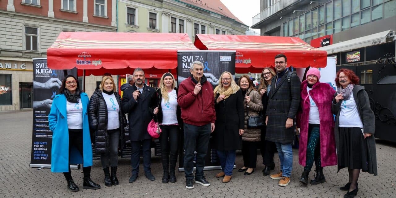 Zagreb: Akcija „Svi za njega” na Trgu bana Josipa Jelačića