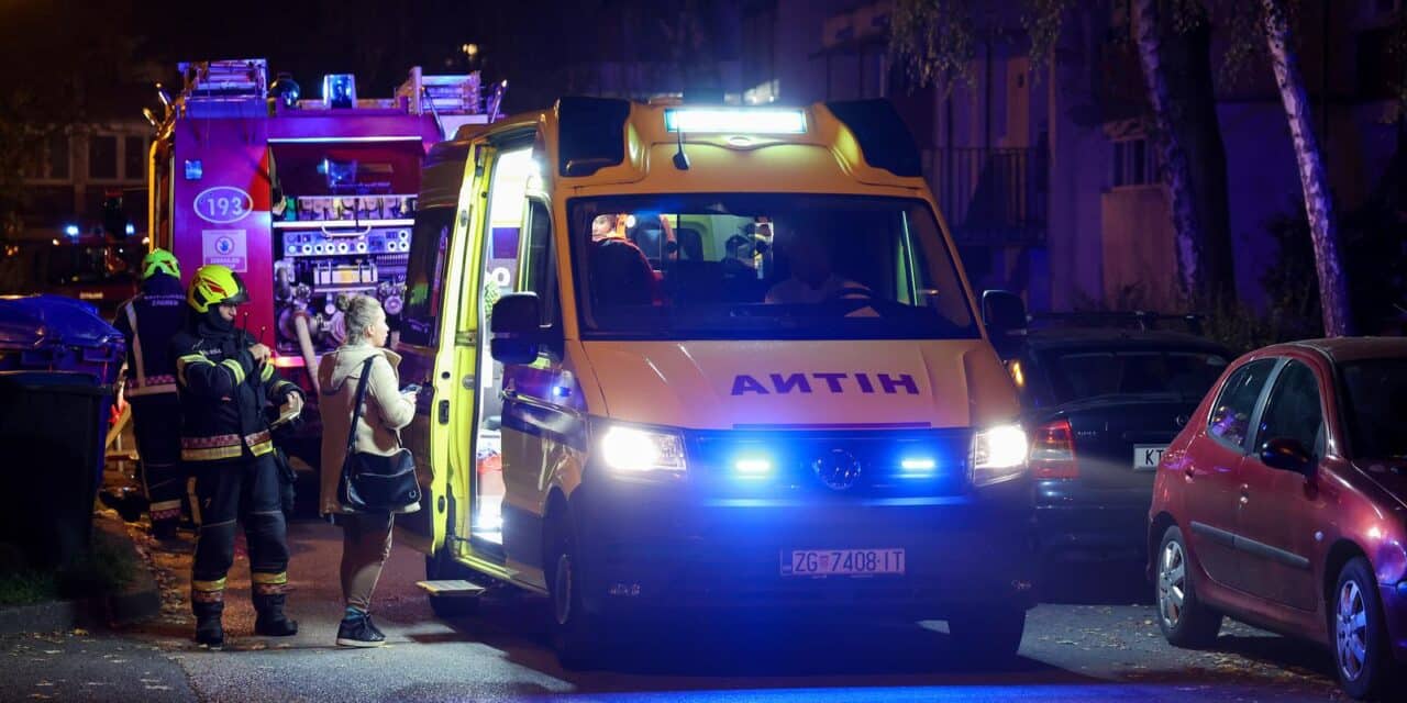 Zagreb: Intervencija vatrogasaca i hitne pomoći u Kopernikovoj ulici