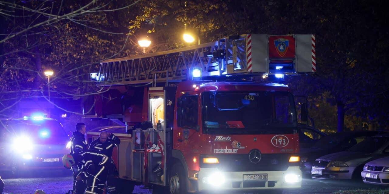 Zagreb: Intervencija vatrogasaca i hitne pomoći u Kopernikovoj ulici