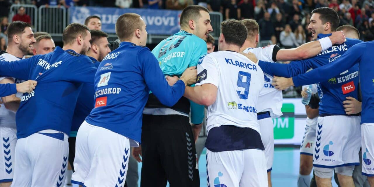 Zagreb: Slavlje rukometaša RK Zagreb nakon pobjede nad SC Magdeburg