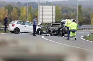 Zagreb: U prometnoj nesreći izgorio jedan automobil