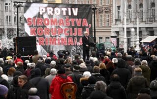 Zagreb: Prosvjed umirovljenika “Protiv siromaštva, korupcije i kriminala”