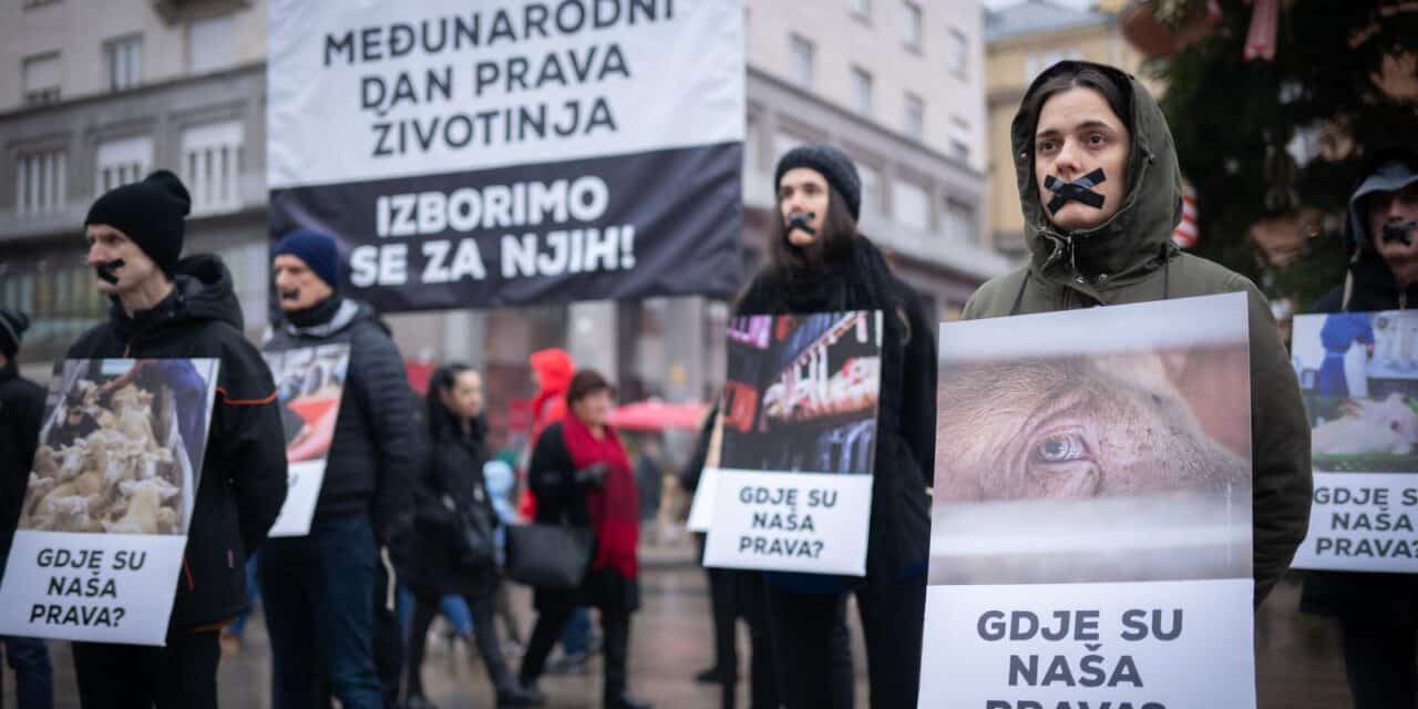 Zagreb: Perfomans Prijatelja životinja povodom Međunarodnog dana prava životinja