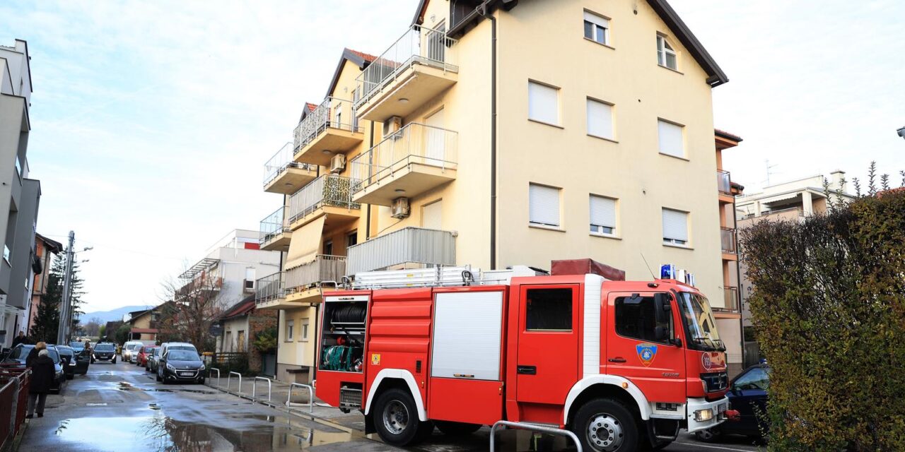 Zagreb: Jedna osoba smrtno stradala u požaru stana na Kajzerici