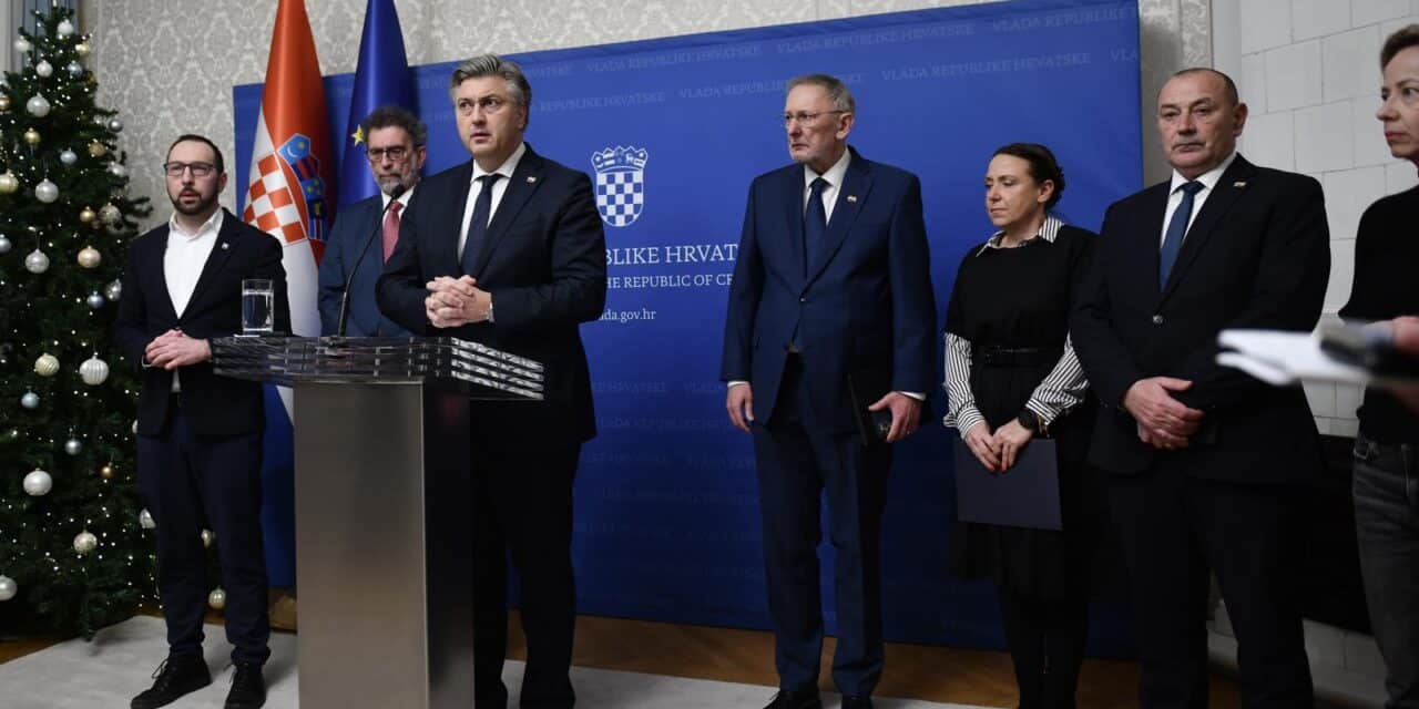 Zagreb: Konferencija za medije nakon sastanka članova Vlade RH s gradonačenikom Tomaševićem
