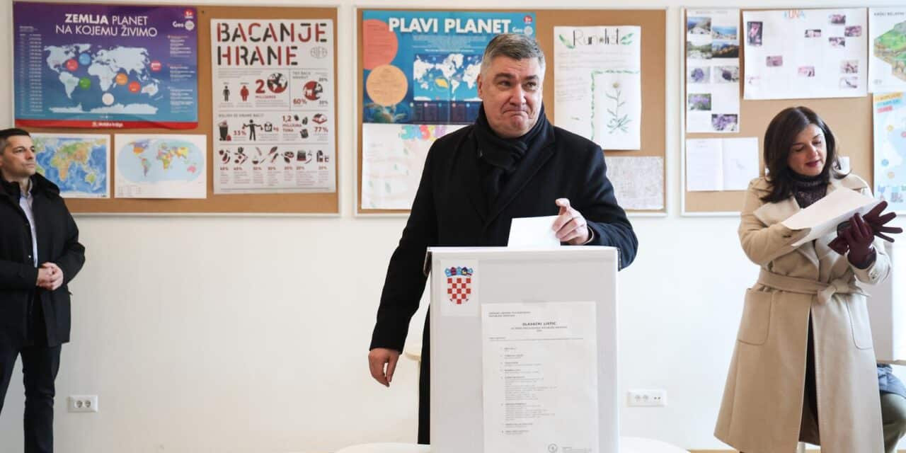 Zagreb: Aktualni predsjednik Zoran Milanović glasovao na predsjedničkim izborima