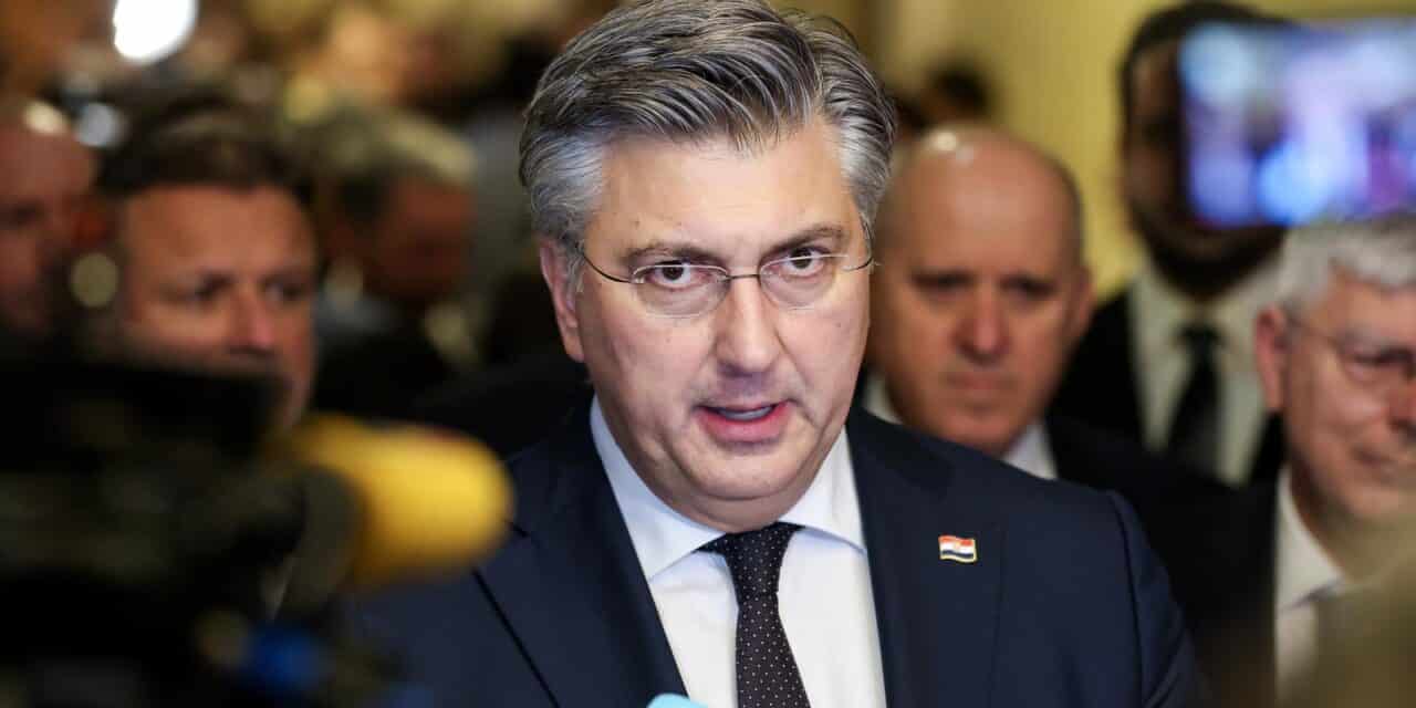 Zagreb: Premijer Plenković dao izjavu nakon obraćanja predsjedničkog kandidata Dragana Primorca