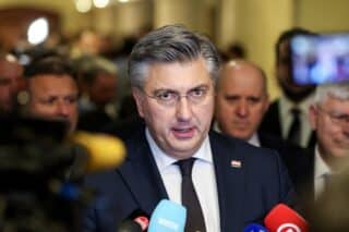 Zagreb: Premijer Plenković dao izjavu nakon obraćanja predsjedničkog kandidata Dragana Primorca