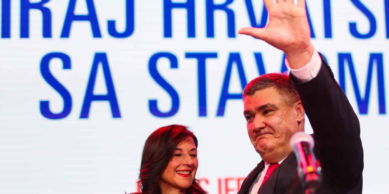 Zagreb: Zoran Milanović obratio se okupljenima nakon prvog kruga predsjedničkih izbora