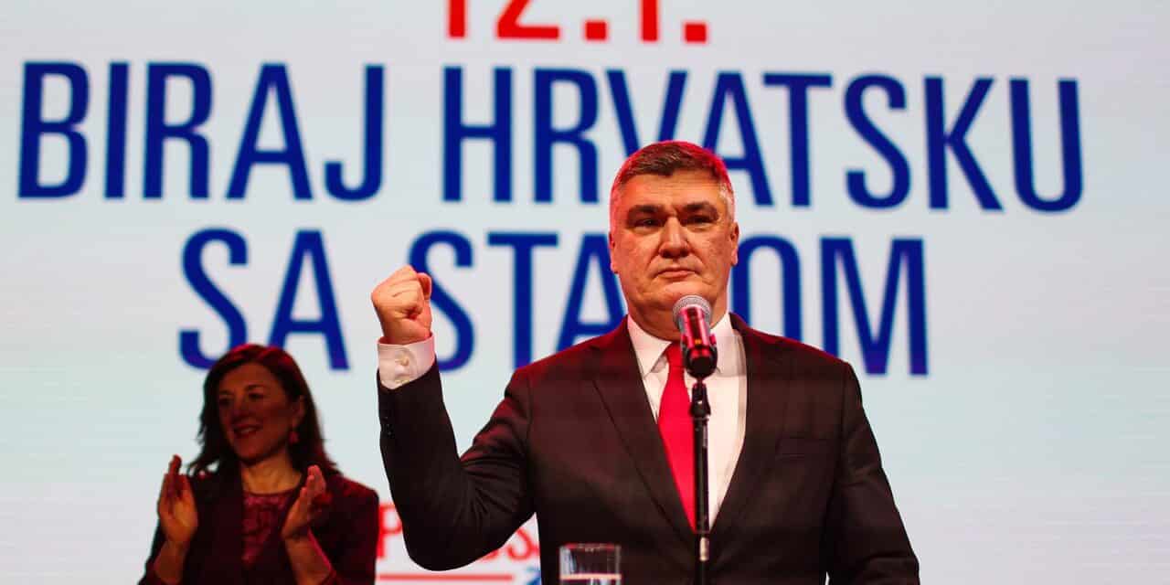 Zagreb: Zoran Milanović obratio se okupljenima nakon prvog kruga predsjedničkih izbora
