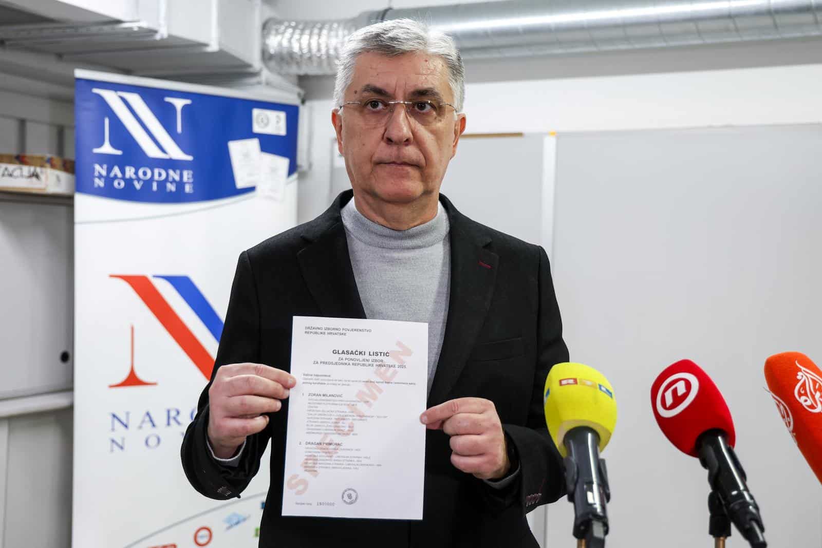 Zagreb: Tiskanje glasačkih listića za drugi krug predsjedničkih izbora