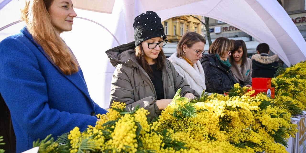 Zagreb: Održan 18. Dan mimoza povodom Europskog tjedna prevencije raka vrata maternice