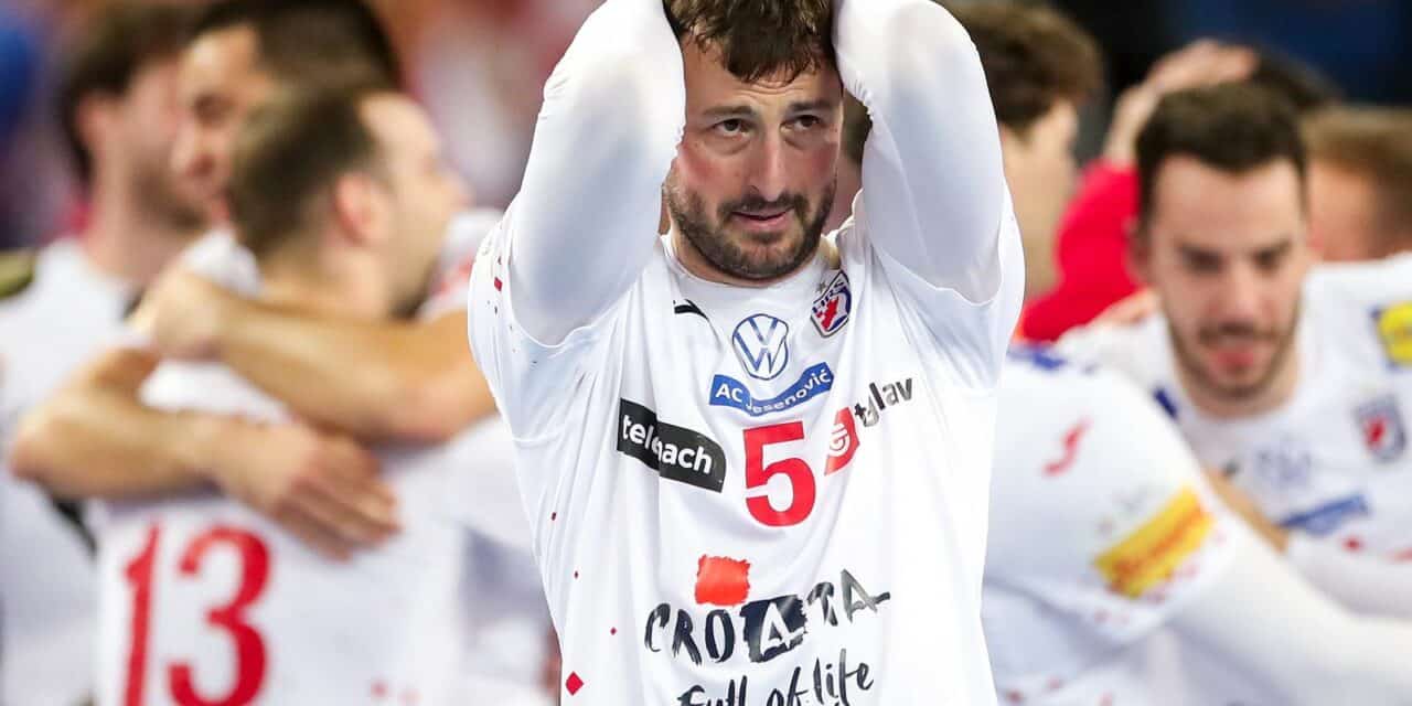 Zagreb: Slavlje rukometaša Hrvatske nakon pobjede nad Mađarskom i prolaska u polufinale Svjetskog prvenstva